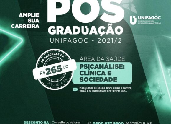 Qualificar profissionais para o tratamento na assistência à saúde mental é um dos objetivos da pós-graduação em Psicanálise do UNIFAGOC