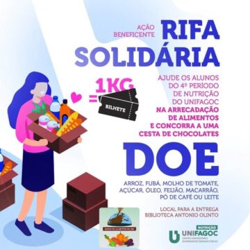 Alunos da Nutrição UNIFAGOC promovem Ação beneficente Rifa Solidária