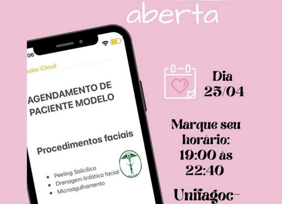 Clínica de Estética e Cosmética do UNIFAGOC recebe agendamento para atendimentos gratuitos