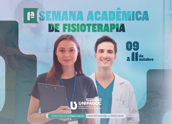 I Semana Acadêmica da Fisioterapia UNIFAGOC acontece de 09 a 11 de outubro; confira a programação