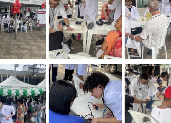Alunos da Medicina UNIFAGOC promovem ações de conscientização em Ubá