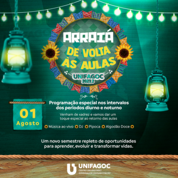 Volta às aulas UNIFAGOC: segundo semestre de 2023 tem início no dia 1º de agosto