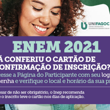 ENEM 2021: local de prova está disponível no Cartão e Confirmação de Inscrição