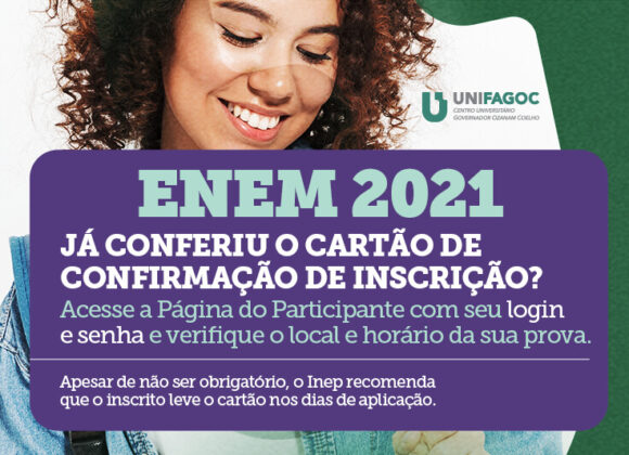 ENEM 2021: local de prova está disponível no Cartão e Confirmação de Inscrição