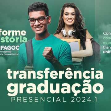 Transfira sua graduação para o UNIFAGOC e ganhe 25% de desconto nas mensalidades