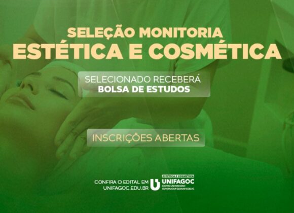 Estética e Cosmética UNIFAGOC divulga edital do Programa de Monitoria para 2023-2