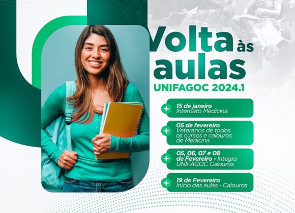 Volta às aulas 2024.1: UNIFAGOC divulga a programação