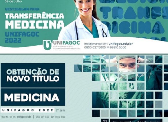 Medicina UNIFAGOC divulga locais de prova dos processos seletivos de Transferência e Obtenção de Novo Título