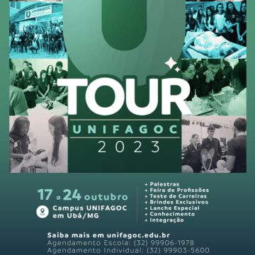 TOUR UNIFAGOC 2023: instituição divulga datas e abre inscrições para tradicional visita ao campus