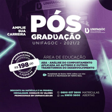 Saiba mais sobre o curso de Pós-graduação em Análise do Comportamento Aplicado ao Autismo e Outros Transtornos do Desenvolvimento (ABA) do UNIFAGOC