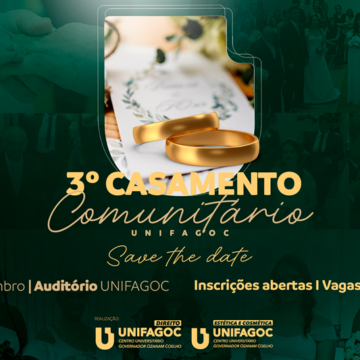 III Casamento Comunitário do UNIFAGOC já tem data marcada; casais já podem se inscrever