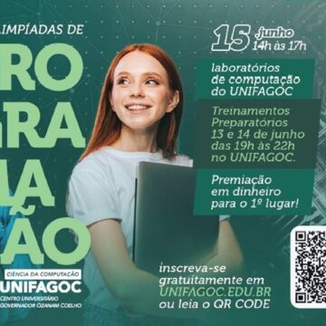 Olimpíadas de Programação 2024: UNIFAGOC divulga data do evento gratuito e com premiação em dinheiro