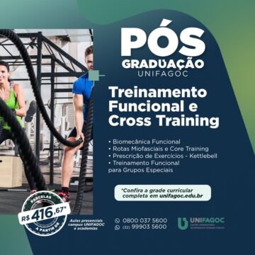 Pós-graduação UNIFAGOC: conheça o curso de Treinamento Funcional e CrossTraining