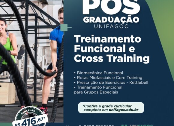 Pós-graduação UNIFAGOC: conheça o curso de Treinamento Funcional e CrossTraining