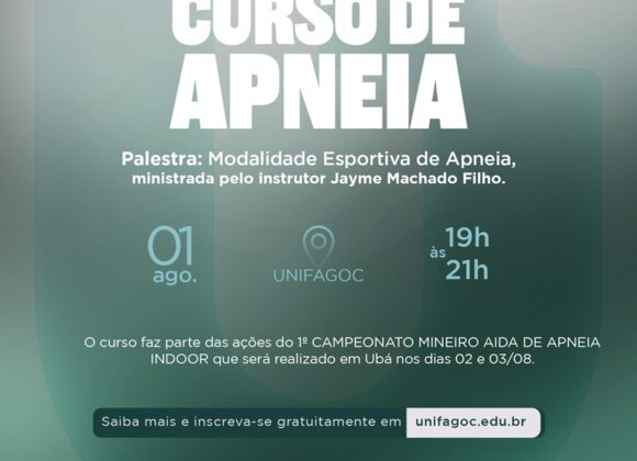 UNIFAGOC recebe curso de Apneia como preparação para Campeonato Mineiro
