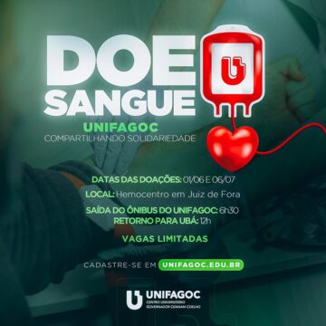 Compartilhando solidariedade: UNIFAGOC promove campanha de doação de sangue no Hemocentro de Juiz de Fora