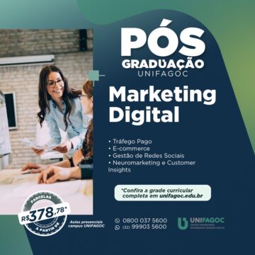 Pós-graduação UNIFAGOC: conheça o curso de Marketing Digital