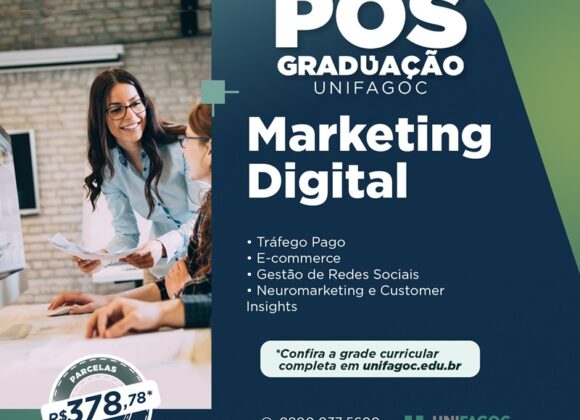 Pós-graduação UNIFAGOC: conheça o curso de Marketing Digital