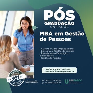 Pós-graduação UNIFAGOC: conheça o MBA em Gestão de Pessoas