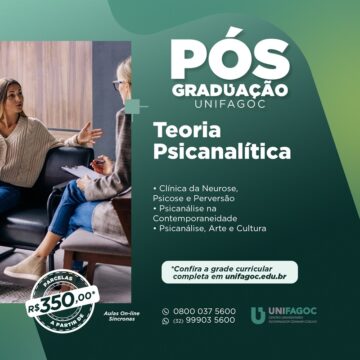 Pós-graduação UNIFAGOC 2024: saiba mais sobre o curso de Teoria Psicanalítica