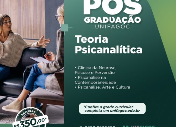 Pós-graduação UNIFAGOC 2024: saiba mais sobre o curso de Teoria Psicanalítica