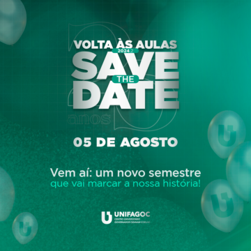 Volta às aulas UNIFAGOC 2024.2 acontece na próxima segunda-feira (05)