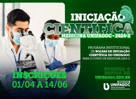 UNIFAGOC divulga edital para seleção de bolsas do Programa de Iniciação Científica de Medicina 2024-2