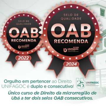 Compromisso com a Excelência: Direito UNIFAGOC recebe Selo OAB Recomenda pela segunda vez consecutiva