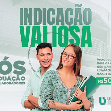Indicação Valiosa Colaborador: indique amigos para os cursos de Pós-graduação UNIFAGOC 2024 e ganhe bônus de até 500 reais