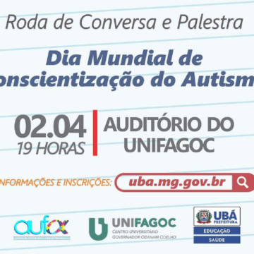 UNIFAGOC apoia evento pelo Dia de Conscientização do Autismo da prefeitura de Ubá