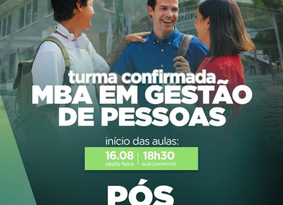UNIFAGOC confirma abertura da Turma 2024/2025 do MBA em Gestão de Pessoas