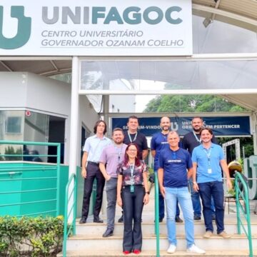 Profissionais da empresa Tek-System visitam o UNIFAGOC para firmar parceria com o curso de Ciência da Computação