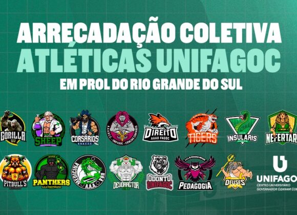 Atléticas do UNIFAGOC se unem para arrecadação coletiva em prol do Rio Grande do Sul
