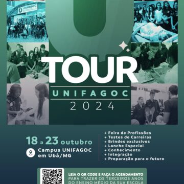 TOUR UNIFAGOC 2024: Instituição divulga datas e abre inscrições para tradicional visita ao campus