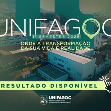 Disponível resultado do Vestibular 2025-1 do UNIFAGOC; garanta sua matrícula com desconto exclusivo