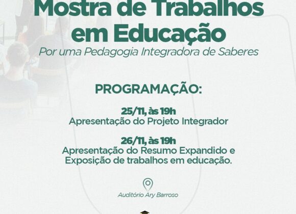 Pedagogia UNIFAGOC promove Mostra de Trabalhos em Educação