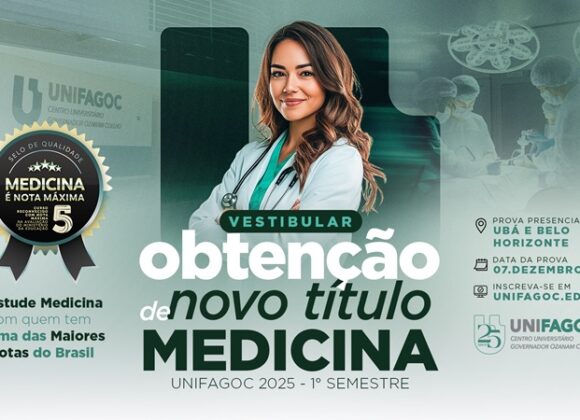 Disponível o resultado do processo seletivo de Obtenção de Novo Título da Medicina UNIFAGOC 2025.1