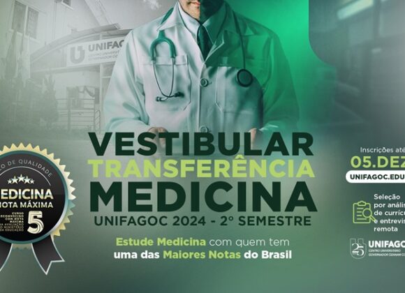 UNIFAGOC divulga resultado de processo seletivo de Transferência para Medicina 2025.1