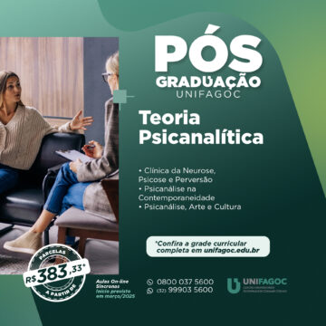Pós-graduação UNIFAGOC 2025: saiba mais sobre o curso de Teoria Psicanalítica