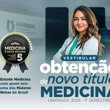 Obtenção de Novo Título Medicina UNIFAGOC 2025-1: disponível o resultado do 42º processo seletivo