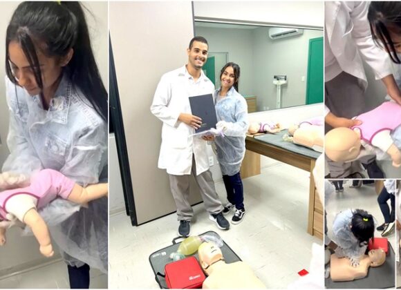 Do treinamento à vida real: aluna do UNIFAGOC que participou do treinamento da Lei Lucas salva criança engasgada