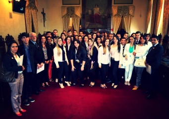 Alunos de Direito da Fagoc participam de visita técnica ao TJMG