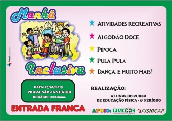 Alunos da Fagoc promovem Manhã Inclusiva neste sábado em Ubá
