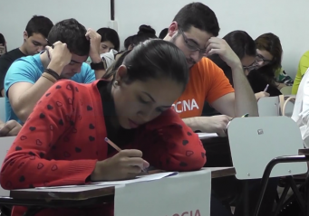 Prova Institucional – alunos participam do exame que mede desempenho acadêmico