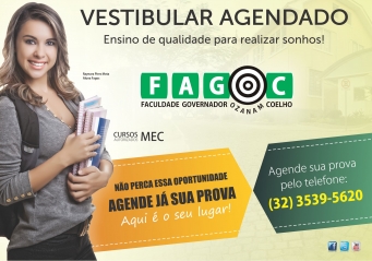 Fagoc oferece Vestibular Agendado 2015