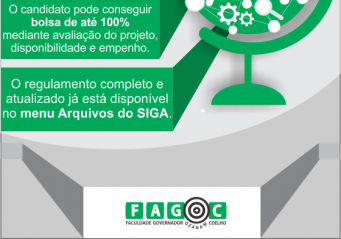Iniciação Científica Fagoc: resultado dos projetos aprovados será divulgado até o dia 07 de agosto
