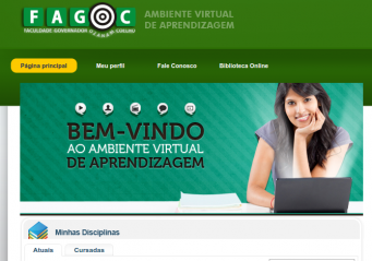 Cursos reconhecidos da Fagoc recebem disciplinas online