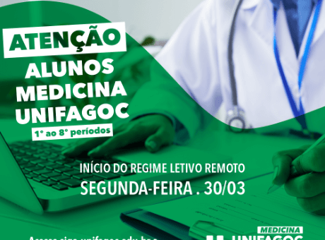 Medicina UNIFAGOC dá início ao Regime Letivo Remoto