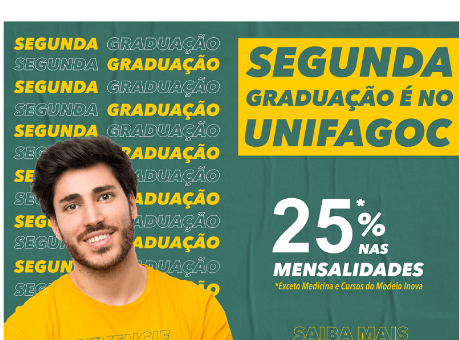 Segunda Graduação: UNIFAGOC oferece 25% de desconto para portadores de diploma