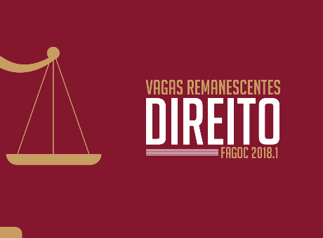 Fagoc abre matrículas para vagas remanescentes de Direito